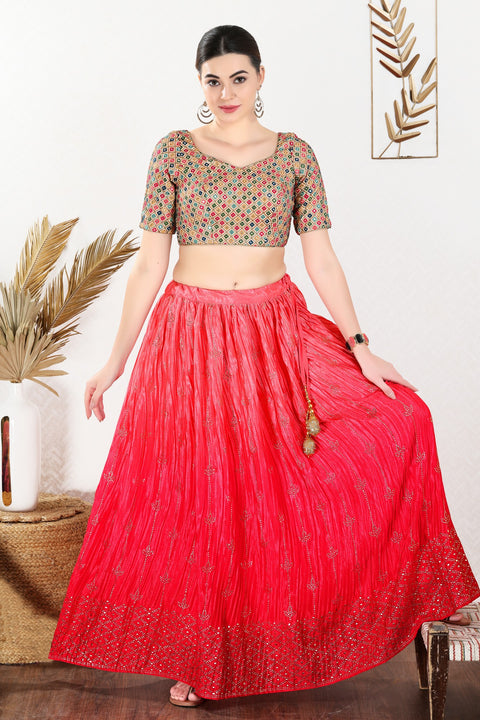 Designer Mirror Work Readymade Blouse
