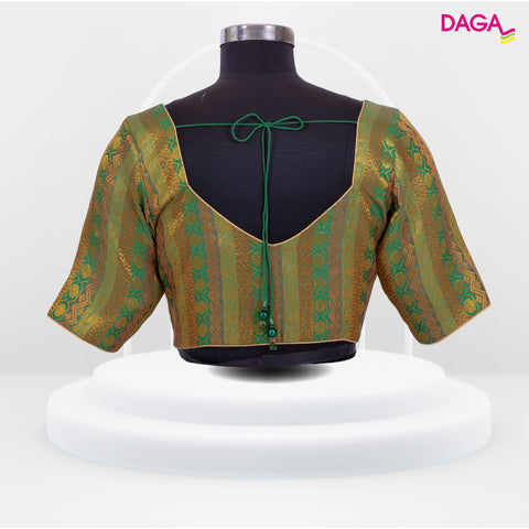 Designer Multicolour Brocade Silk Blouse