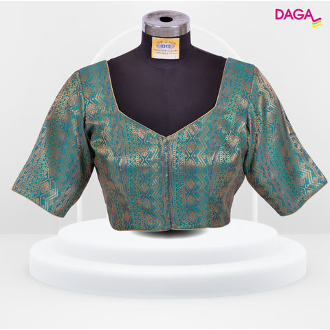 Designer Multicolour Brocade Silk Blouse