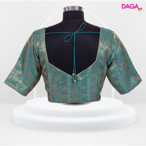 Designer Multicolour Brocade Silk Blouse