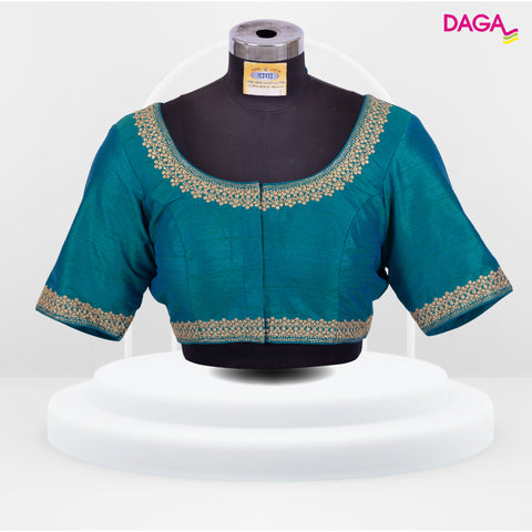 Designer Embroidered Silk Readymade Blouse