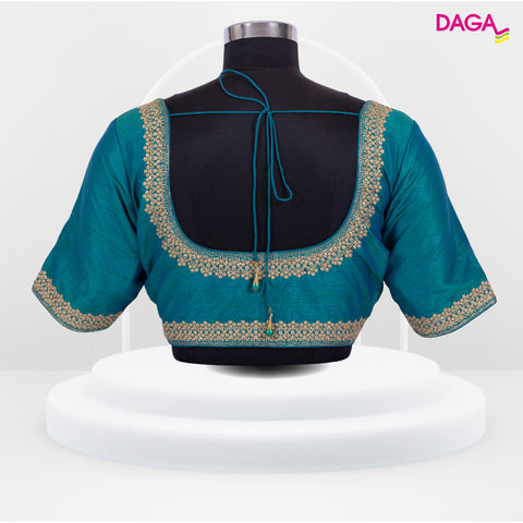 Designer Embroidered Silk Readymade Blouse