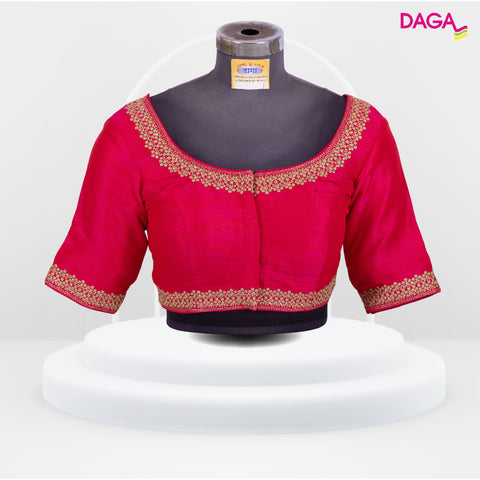 Designer Embroidered Silk Readymade Blouse