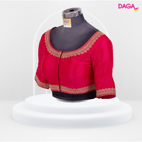 Designer Embroidered Silk Readymade Blouse