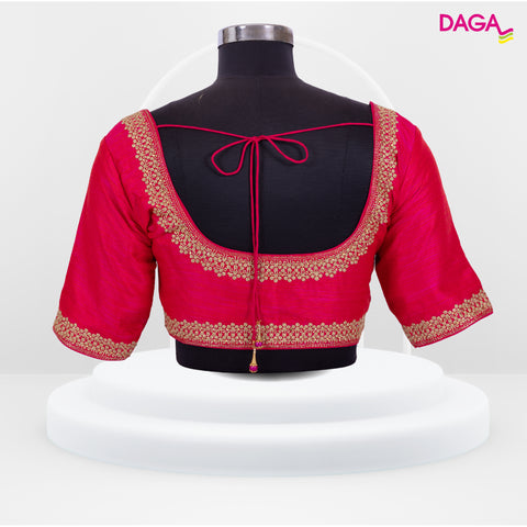 Designer Embroidered Silk Readymade Blouse