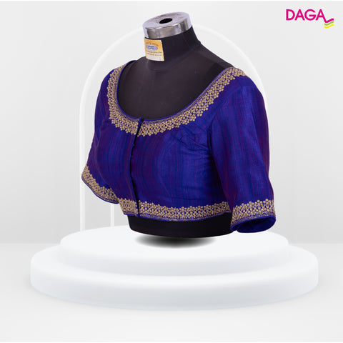 Designer Embroidered Silk Readymade Blouse