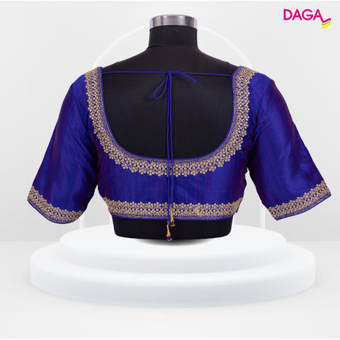 Designer Embroidered Silk Readymade Blouse