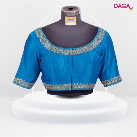 Designer Embroidered Silk Readymade Blouse