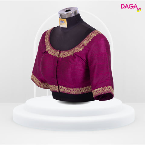 Designer Embroidered Silk Readymade Blouse