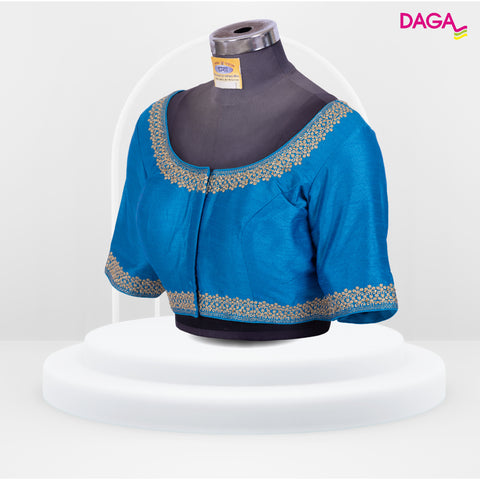 Designer Embroidered Silk Readymade Blouse