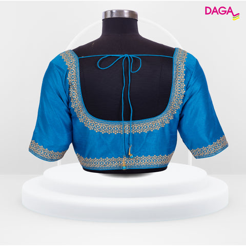 Designer Embroidered Silk Readymade Blouse