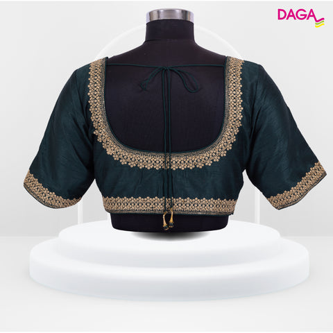 Designer Embroidered Silk Readymade Blouse