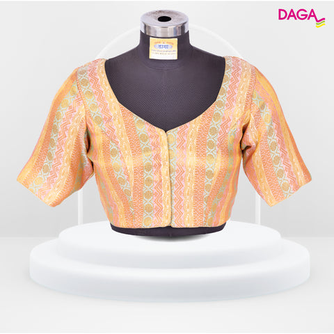 Designer Multicolour Brocade Silk Blouse