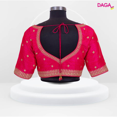 Designer Embellished Silk Readymade Blouse