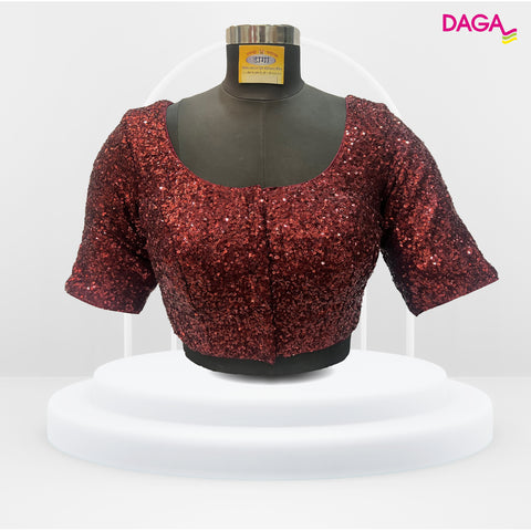 Embellished Sequin Readymade Blouse