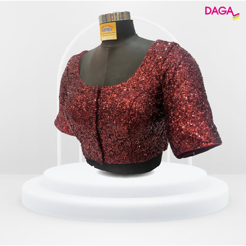 Embellished Sequin Readymade Blouse