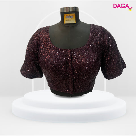 Embellished Sequin Readymade Blouse