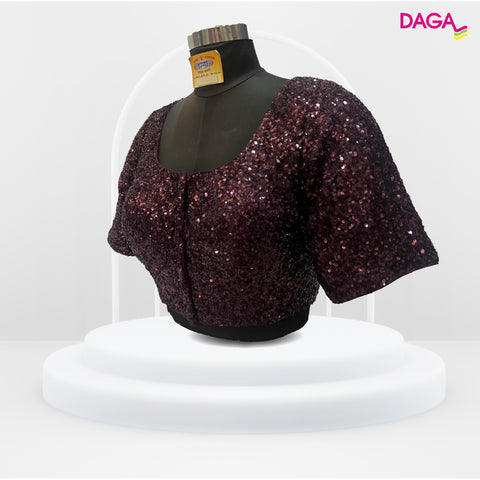 Embellished Sequin Readymade Blouse