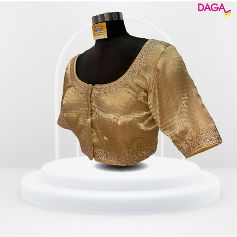 Designer Two-Toned Shimmery Readymade Blouse