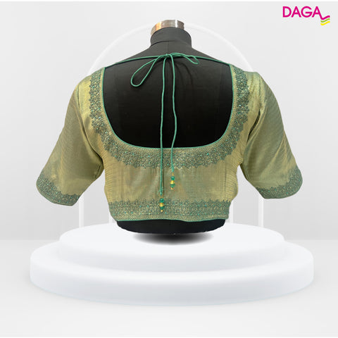 Designer Two-Toned Shimmery Readymade Blouse