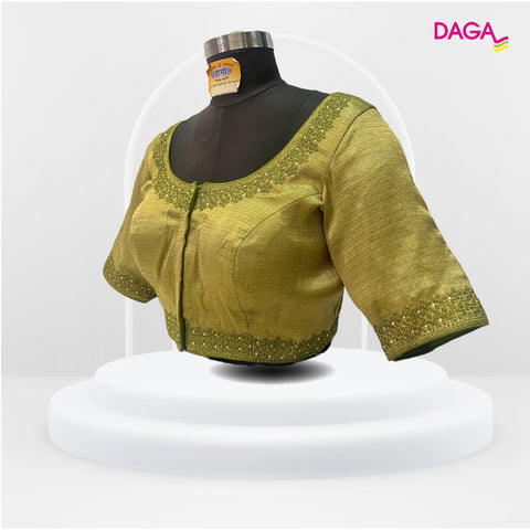 Designer Two-Toned Shimmery Readymade Blouse