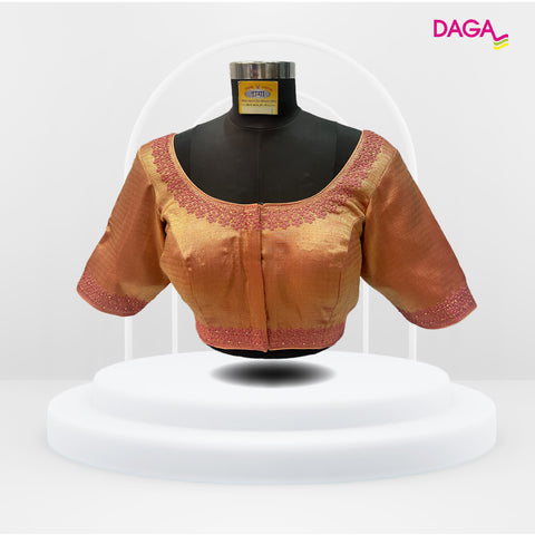 Designer Two-Toned Shimmery Readymade Blouse