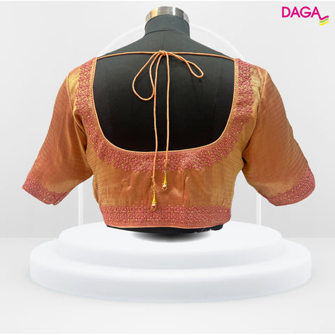 Designer Two-Toned Shimmery Readymade Blouse