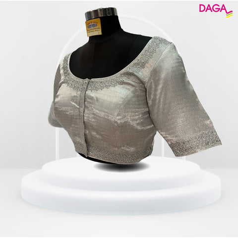 Designer Two-Toned Shimmery Readymade Blouse