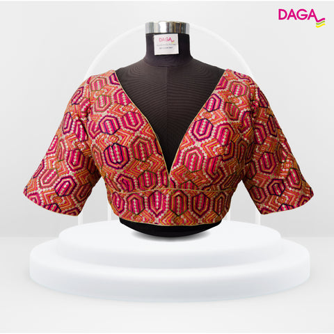 Embroidered Sequin Embellished Readymade Blouse