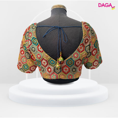 Designer Multicolour Readymade Blouse