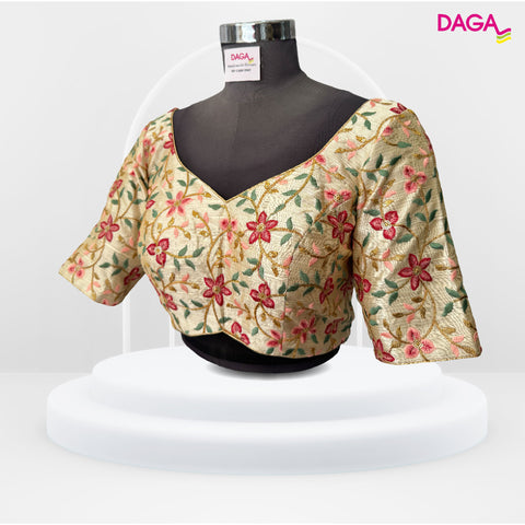 Embroidered Floral Readymade Blouse