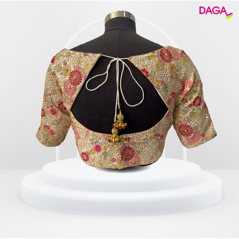 Embellished Floral Embroidered Readymade Blouse