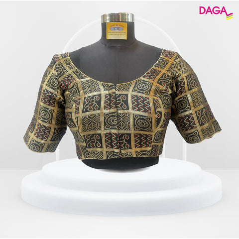 Brocade Silk Bandhani Blouse