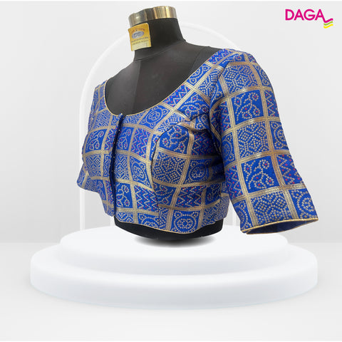 Brocade Silk Bandhani Blouse