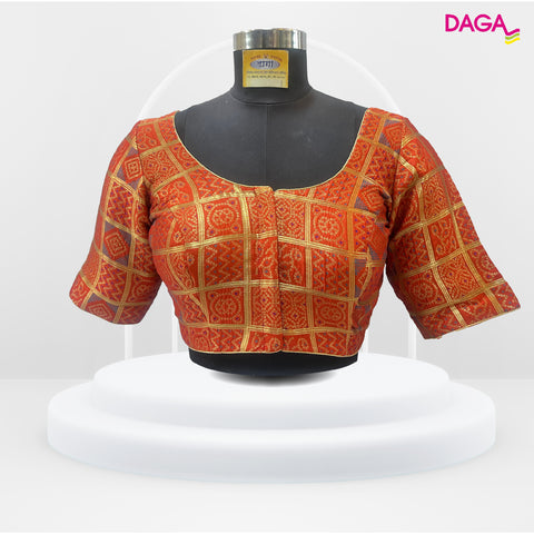 Brocade Silk Bandhani Blouse