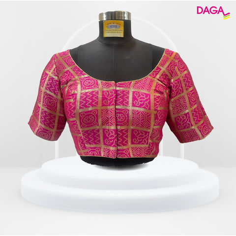 Brocade Silk Bandhani Blouse