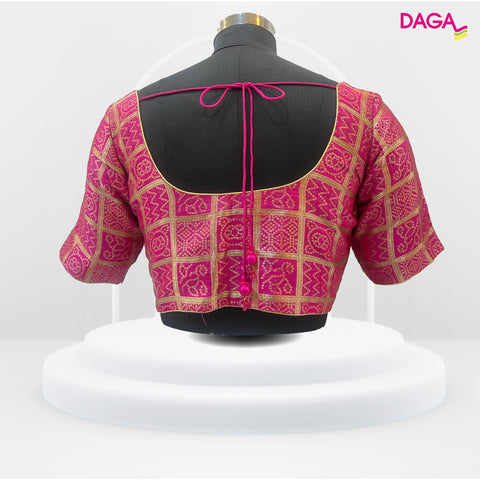 Brocade Silk Bandhani Blouse