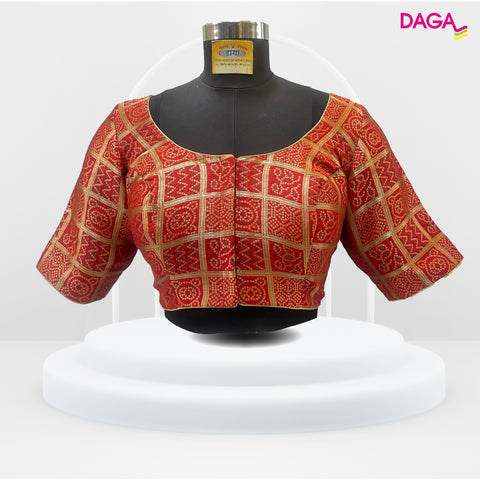 Brocade Silk Bandhani Blouse