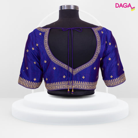 Designer Embellished Silk Readymade Blouse