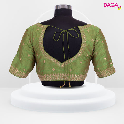 Designer Embellished Silk Readymade Blouse