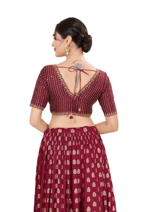 Women's Brocade Padded Back
