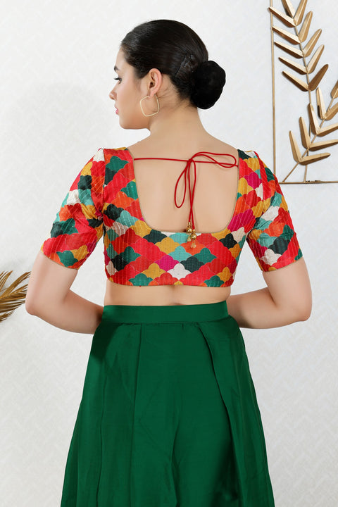 Designer Multicolor Readymade Blouse