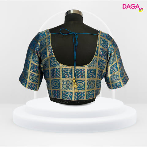 Brocade Silk Bandhani Blouse