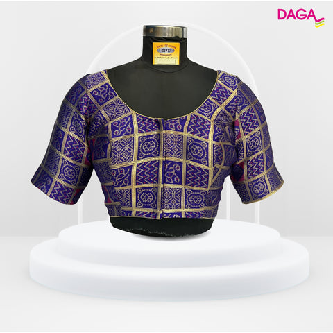 Brocade Silk Bandhani Blouse