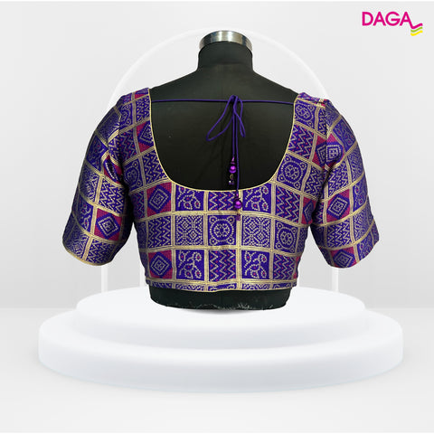 Brocade Silk Bandhani Blouse